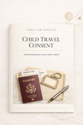 Child Travel Consent with Guide