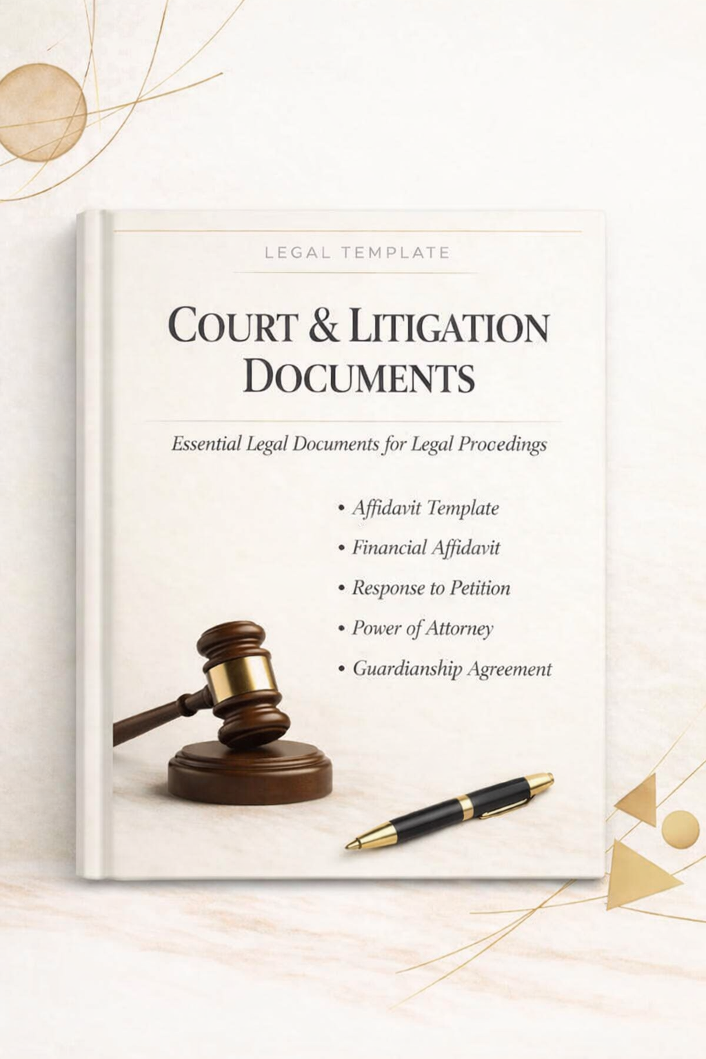 Court & Litigation Documents – Legal Template Bundle