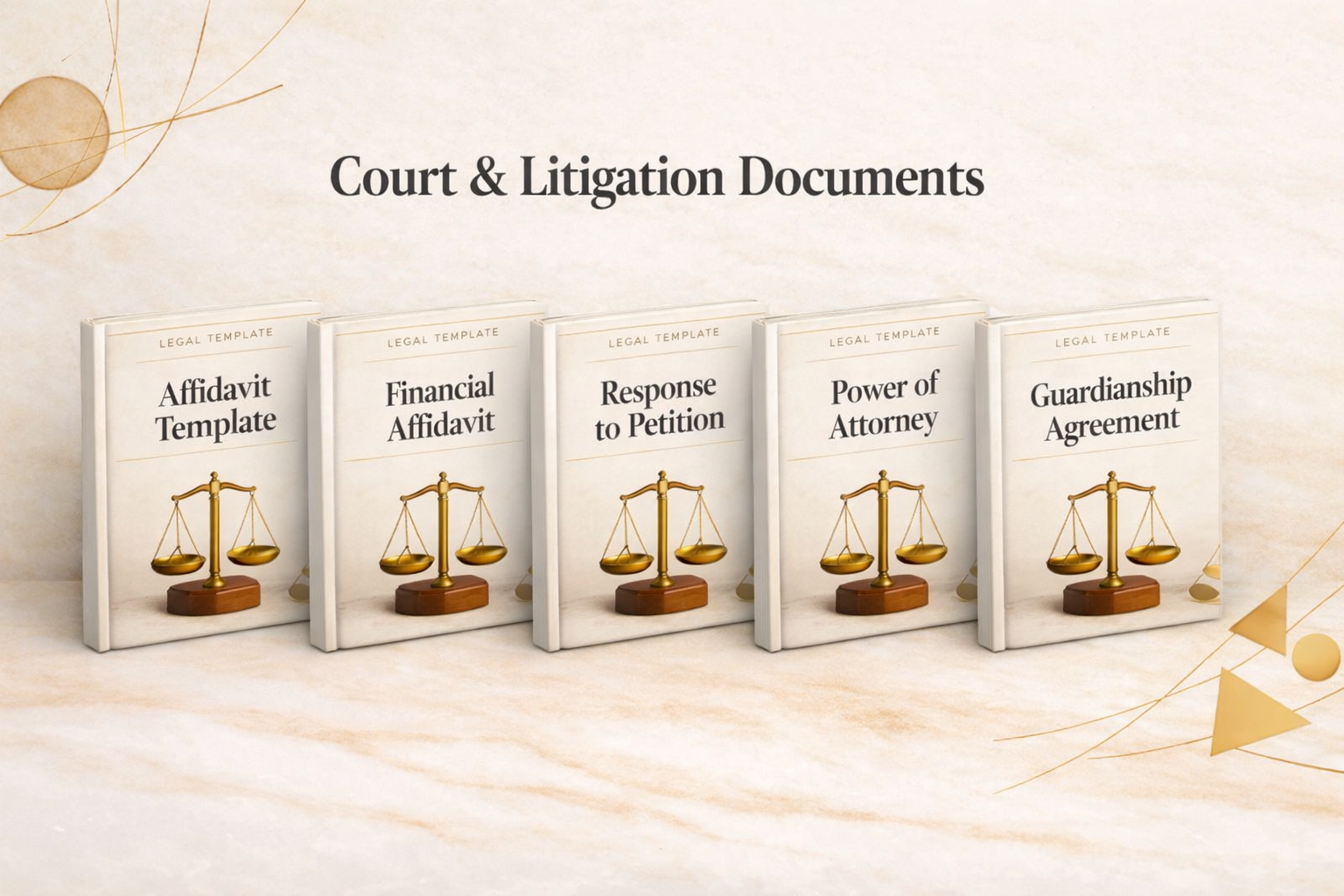 Court & Litigation Documents – Legal Template Bundle